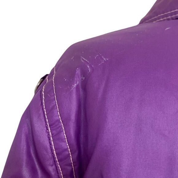 Vintage 1970’s Neon Purple Swell Wear Nylon Water Repellent Lightweight Jacket - Picture 8 of 10